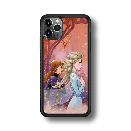 Frozen See Happiness Thing iPhone 11 Pro Max Case-Rubber Black (2D Case)-Oxvistore