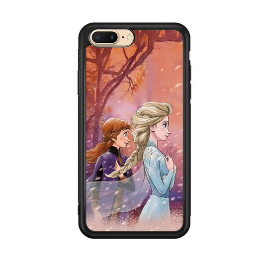 Frozen See Happiness Thing iPhone 7 Plus Case-Rubber Black (2D Case)-Oxvistore