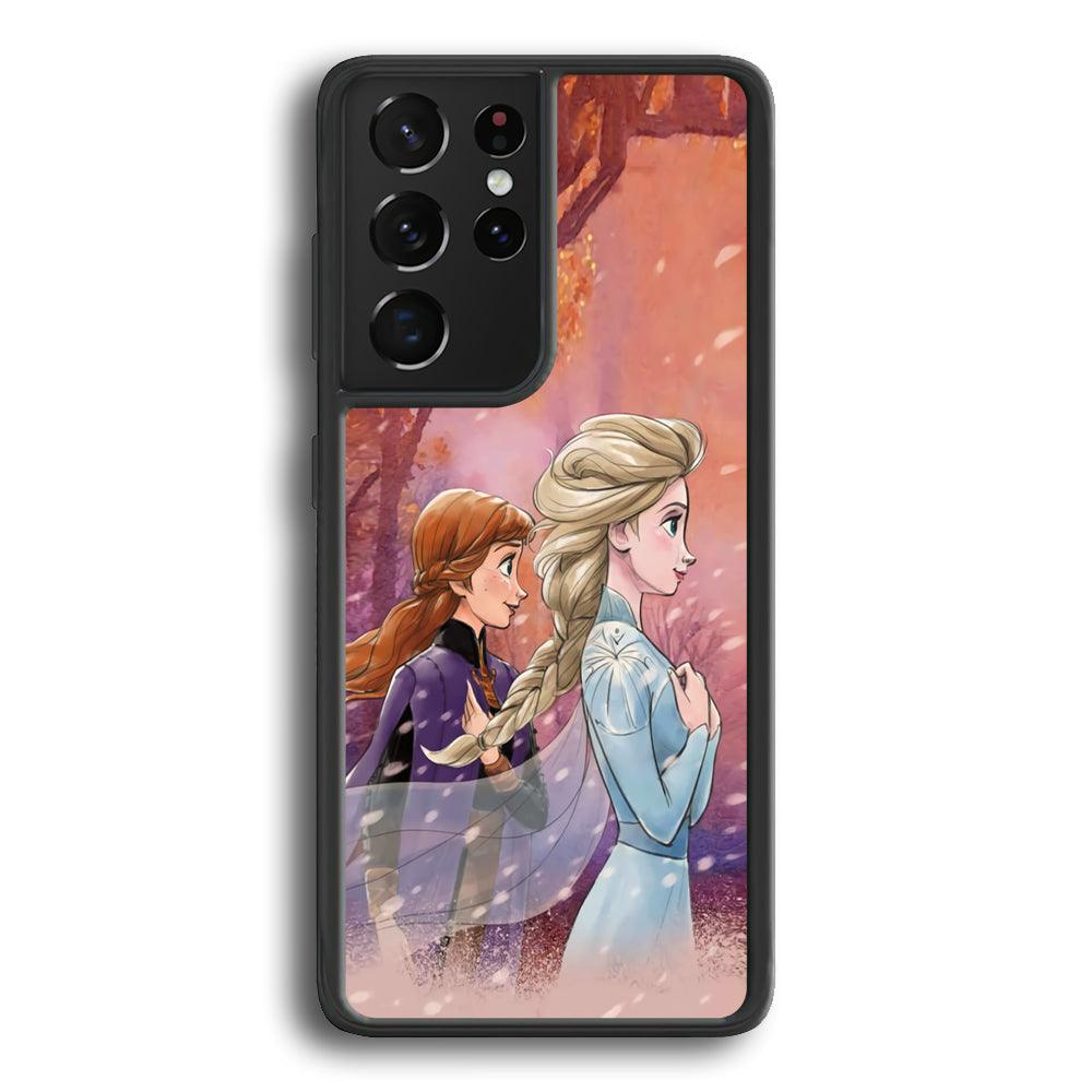 Frozen See Happiness Thing Samsung Galaxy S21 Ultra Case-Rubber Black (2D Case)-Oxvistore