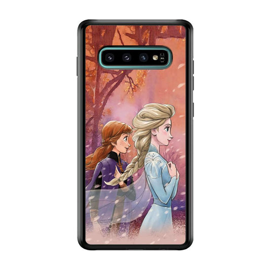 Frozen See Happiness Thing Samsung Galaxy S10 Case-Rubber Black (2D Case)-Oxvistore