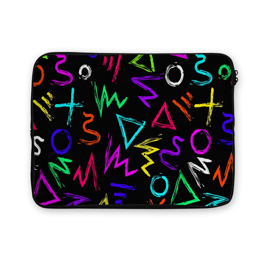 Fun Colorful Line Doodle Laptop Sleeve Protective Cover