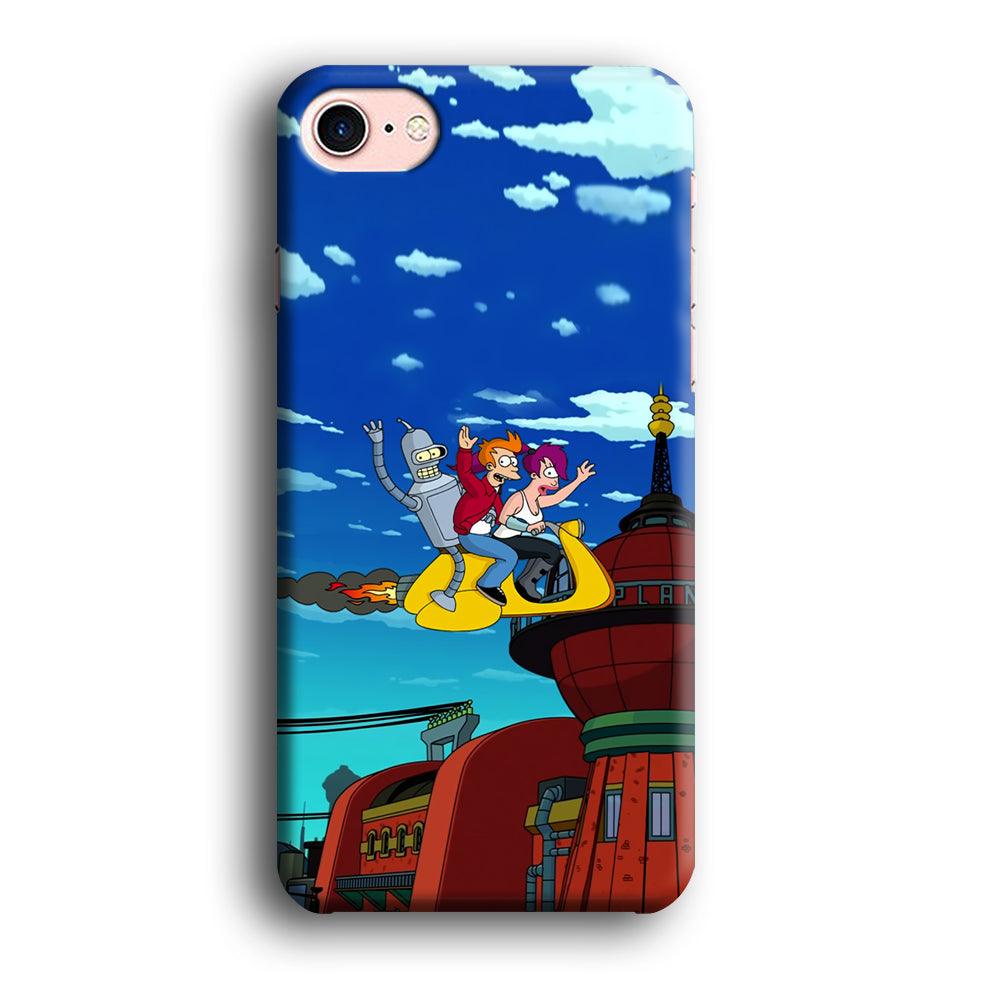 Futurama Faster Together iPhone 8 Case-Oxvistore