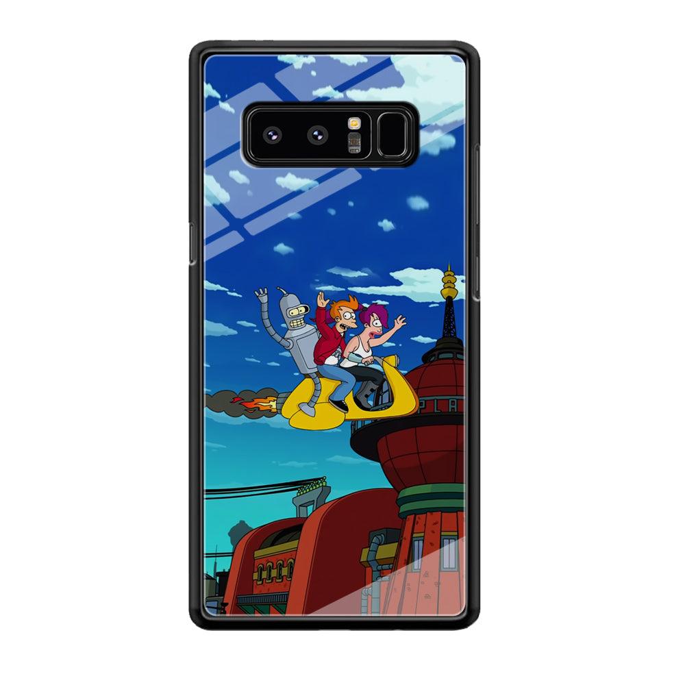 Futurama Faster Together Samsung Galaxy Note 8 Case-Oxvistore