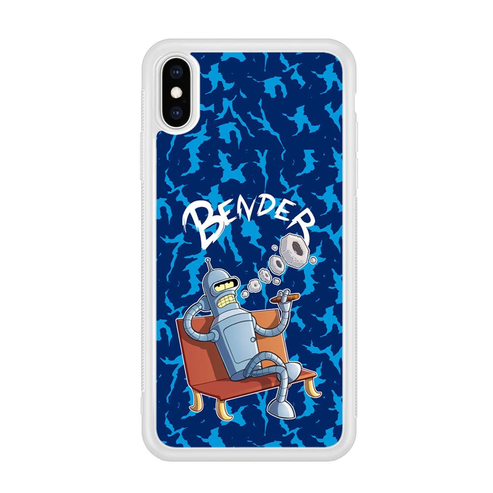 Futurama Relax Bender iPhone X Case-Oxvistore