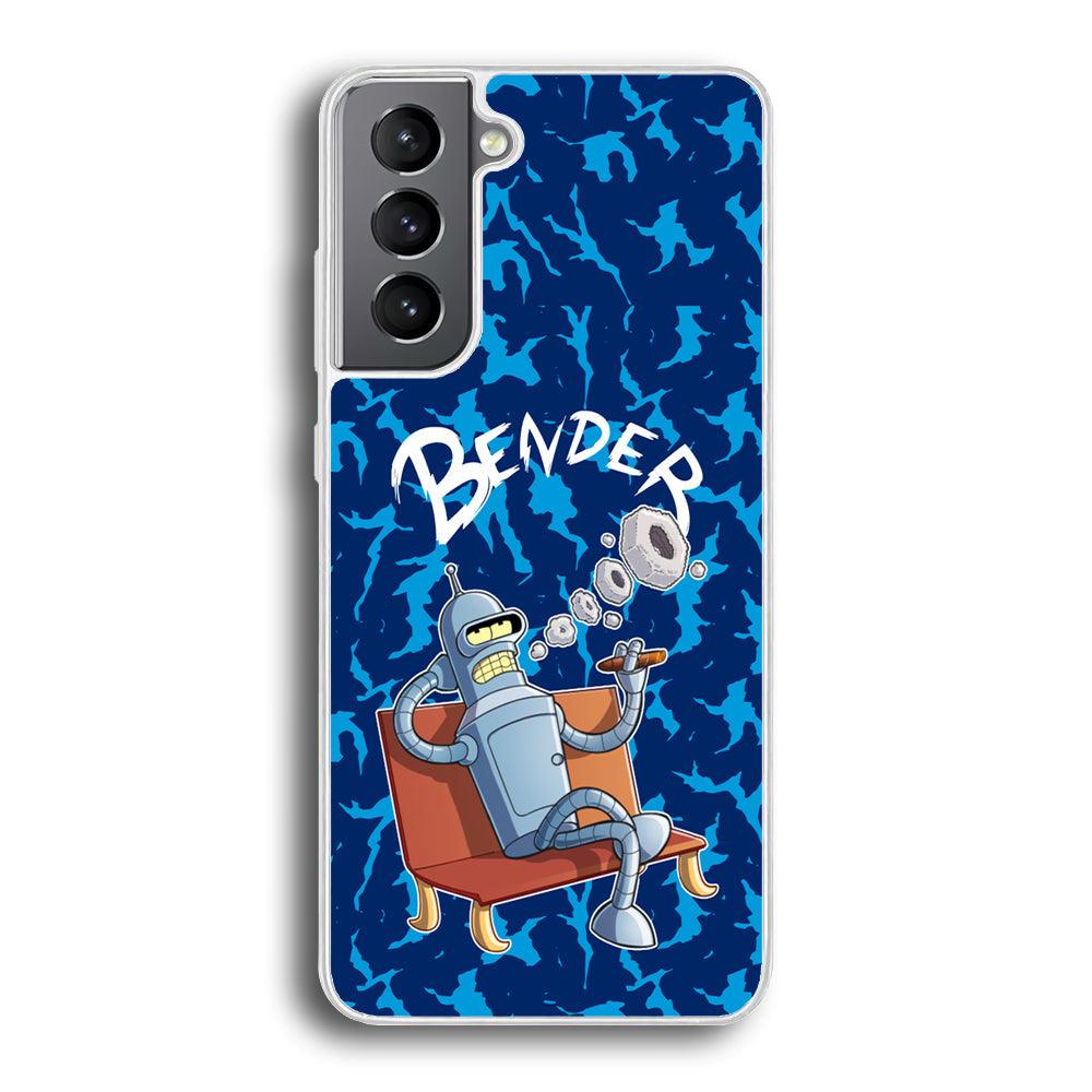 Futurama Relax Bender Samsung Galaxy S21 Case-Oxvistore