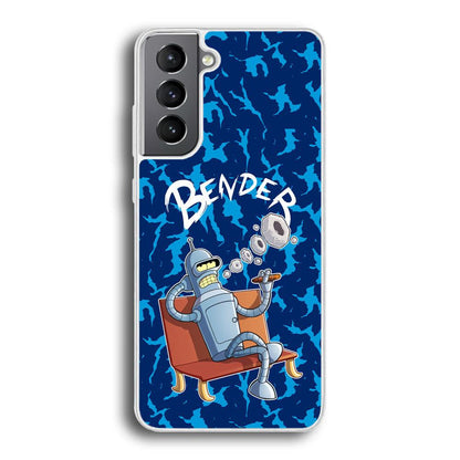 Futurama Relax Bender Samsung Galaxy S21 Case-Oxvistore