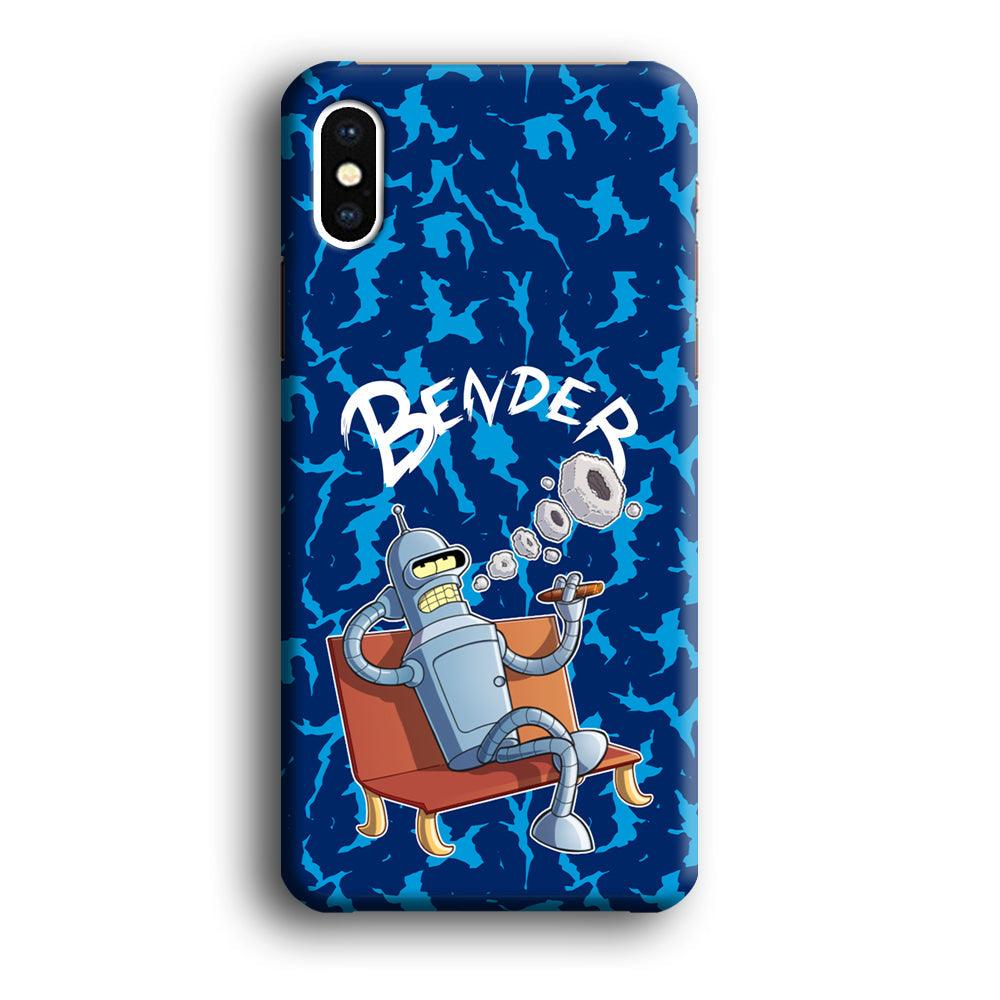 Futurama Relax Bender iPhone X Case-Oxvistore