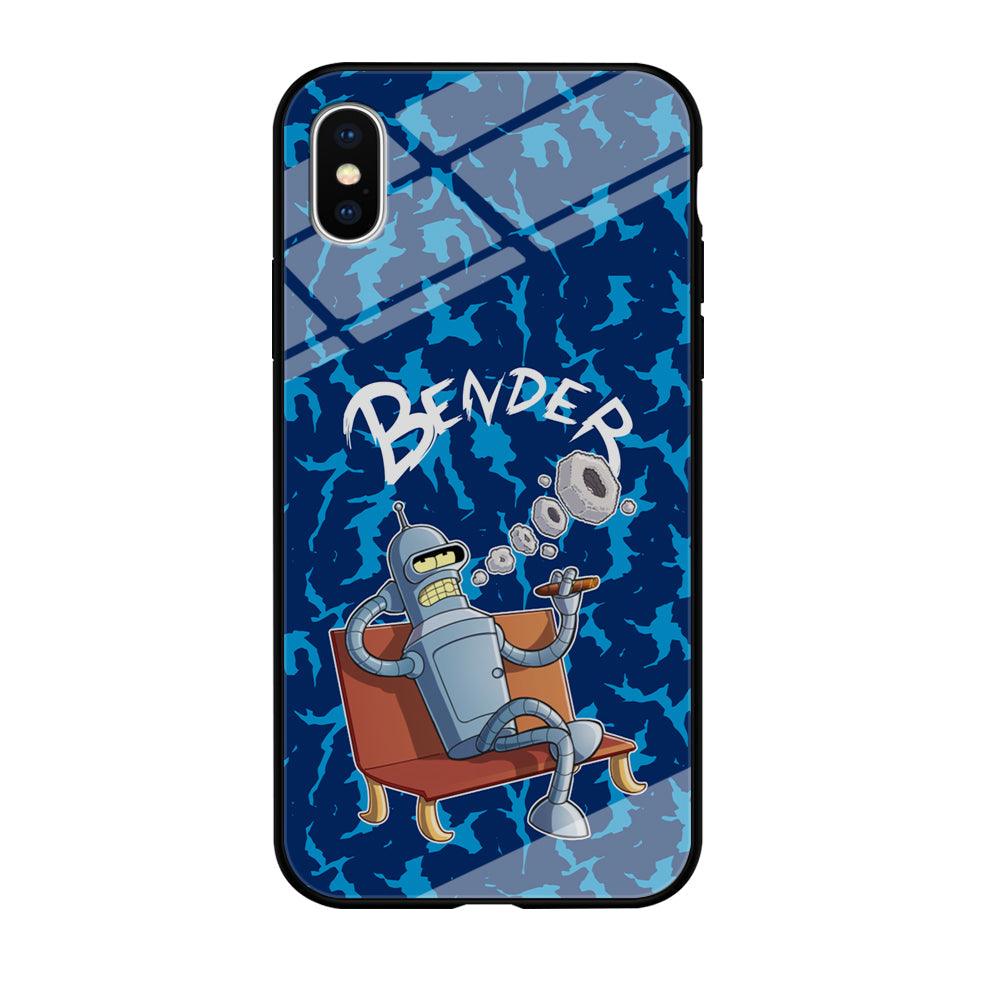 Futurama Relax Bender iPhone X Case-Oxvistore