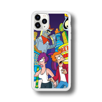 Futurama Scene on Planet City iPhone 11 Pro Case-Oxvistore