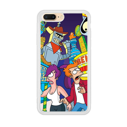 Futurama Scene on Planet City iPhone 8 Plus Case-Oxvistore