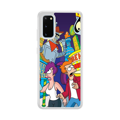 Futurama Scene on Planet City Samsung Galaxy S20 Case-Oxvistore