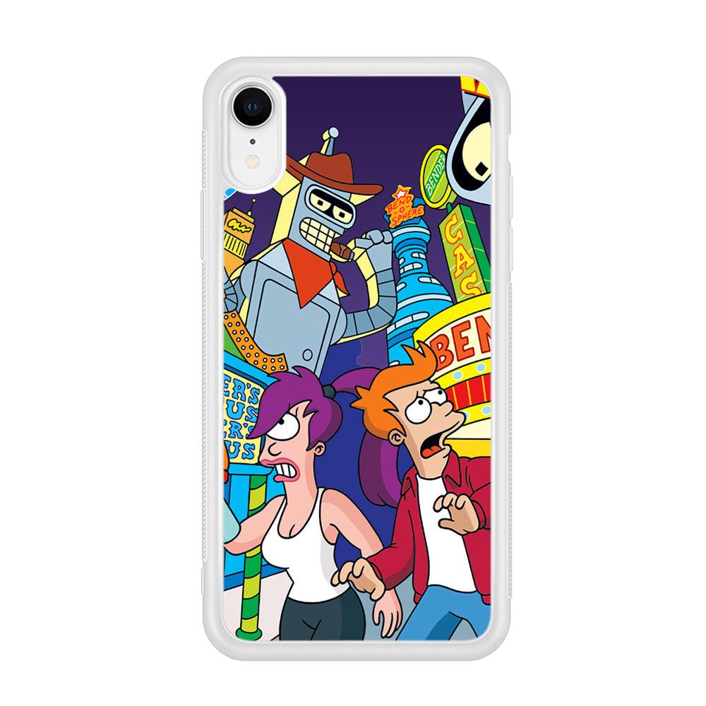 Futurama Scene on Planet City iPhone XR Case-Oxvistore