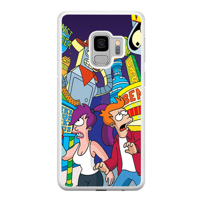 Futurama Scene on Planet City Samsung Galaxy S9 Case-Oxvistore