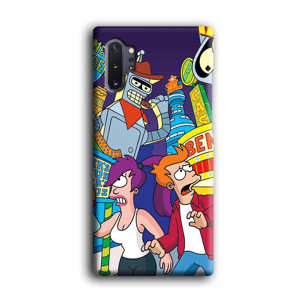 Futurama Scene on Planet City Samsung Galaxy Note 10 Plus Case-Oxvistore