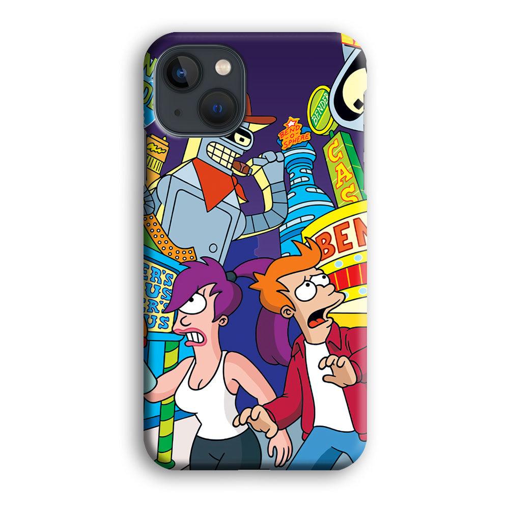 Futurama Scene on Planet City iPhone 13 Case-Oxvistore