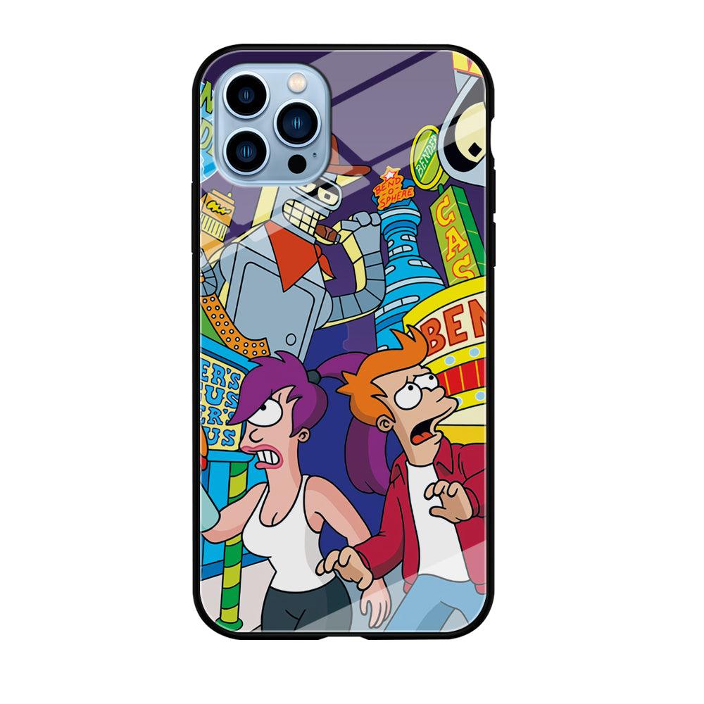 Futurama Scene on Planet City iPhone 12 Pro Max Case-Oxvistore