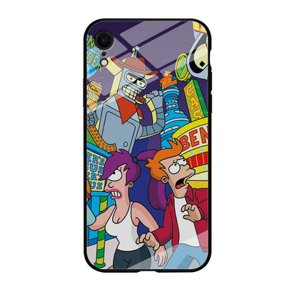 Futurama Scene on Planet City iPhone XR Case-Oxvistore