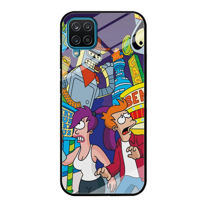 Futurama Scene on Planet City Samsung Galaxy A12 Case-Oxvistore