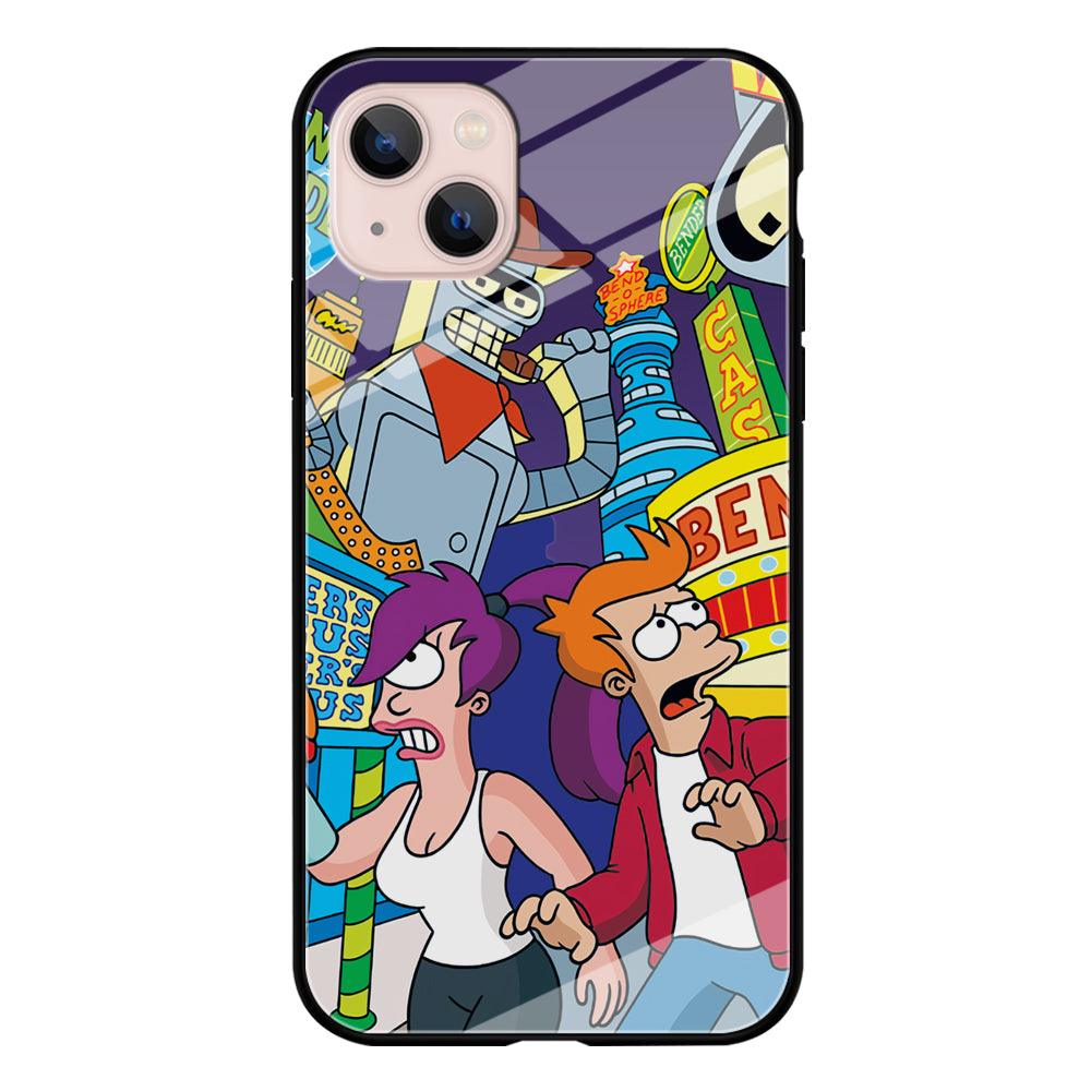 Futurama Scene on Planet City iPhone 13 Case-Oxvistore