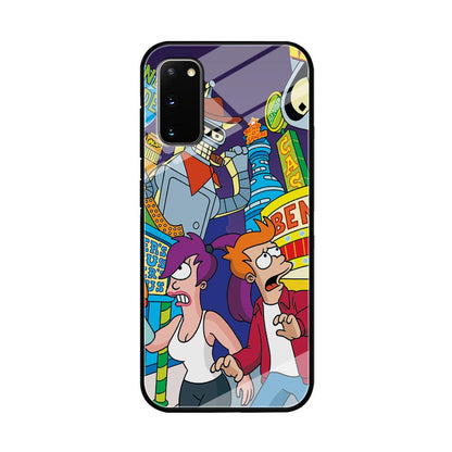 Futurama Scene on Planet City Samsung Galaxy S20 Case-Oxvistore