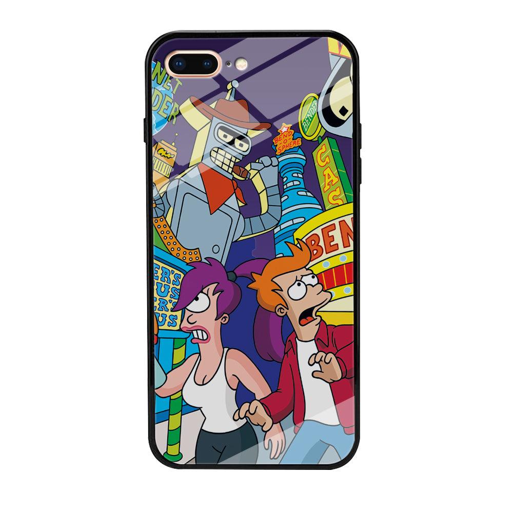 Futurama Scene on Planet City iPhone 8 Plus Case-Oxvistore