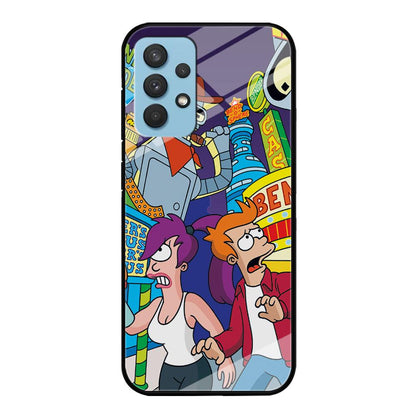 Futurama Scene on Planet City Samsung Galaxy A32 Case-Oxvistore