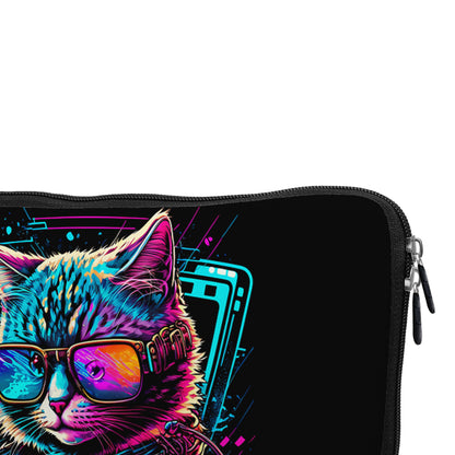 Futuristic Alpha Cat Laptop Sleeve Protective Cover