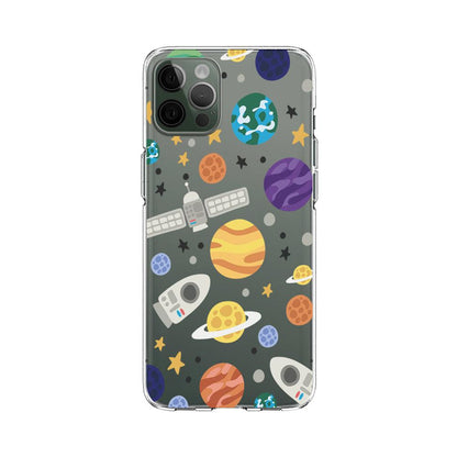 Galaxy Technology and Natural Splendor Clear Soft Case-Oxvistore
