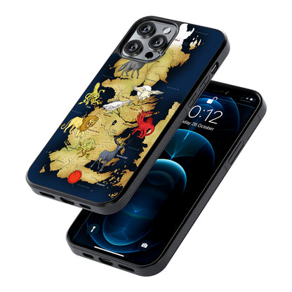 Game of Thrones Map of Westeros 2D Rubber Phone Case