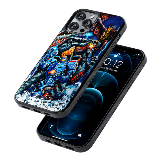 Gamera VS Pacific Rim 2D Rubber Phone Case