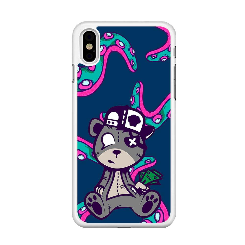 Gangsta Bear Need The Money iPhone X Case-Oxvistore