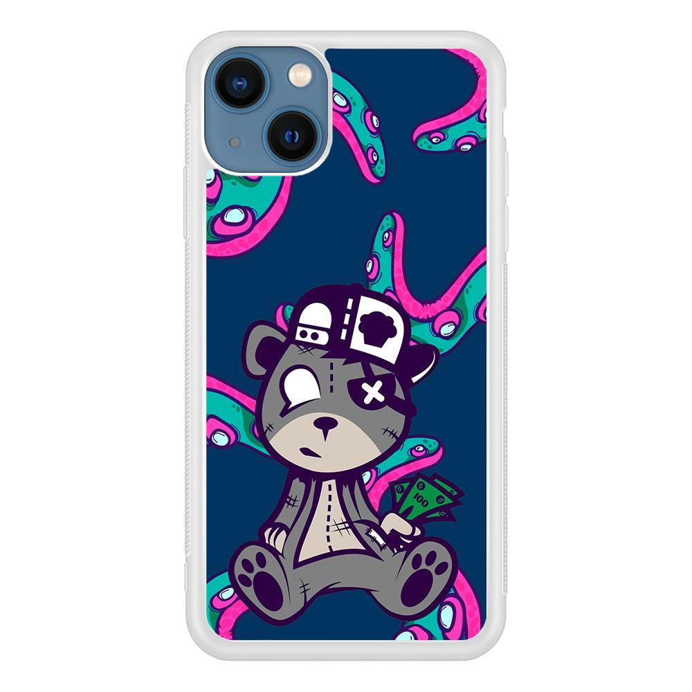 Gangsta Bear Need The Money iPhone 15 Plus Case-Oxvistore