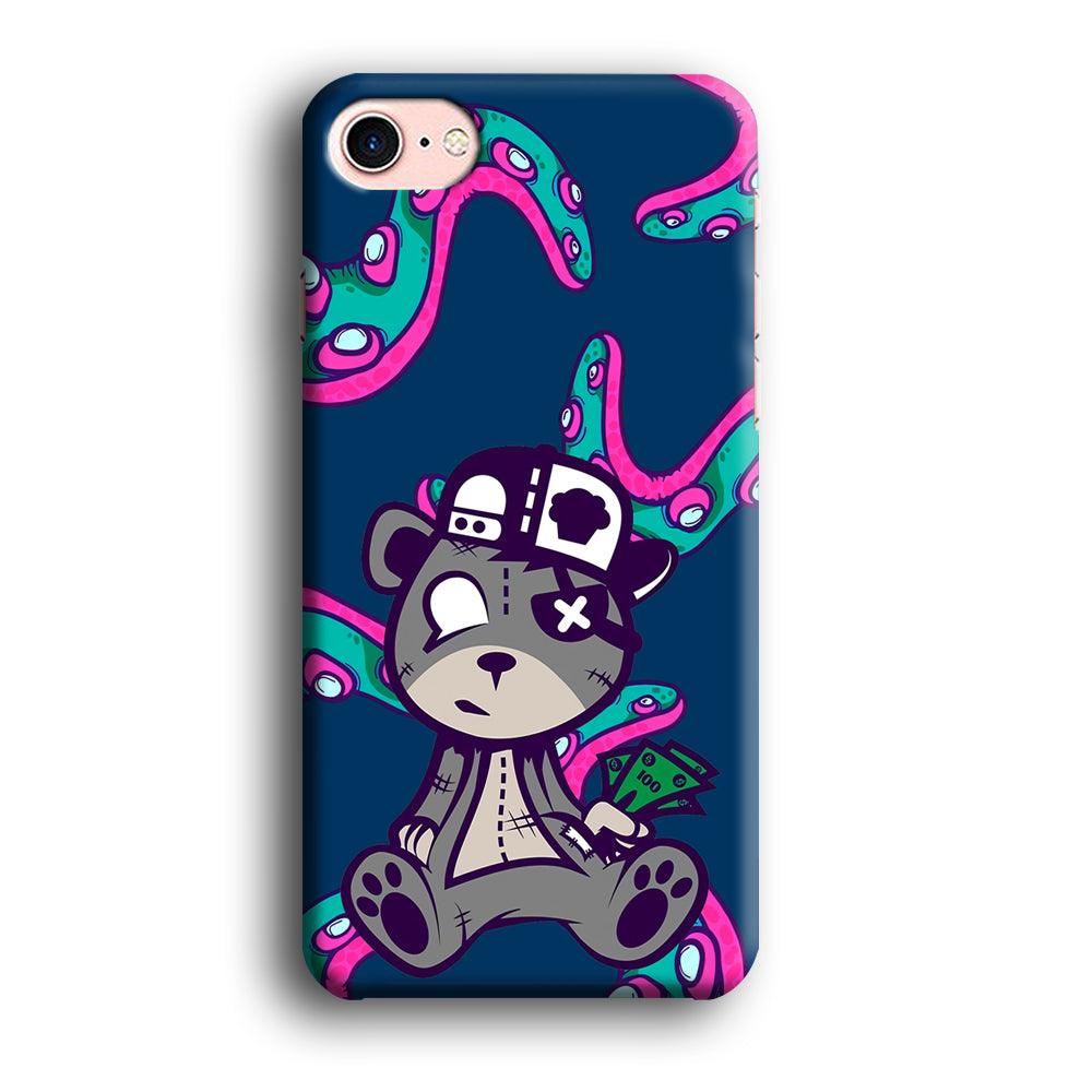 Gangsta Bear Need The Money iPhone 8 Case-Oxvistore