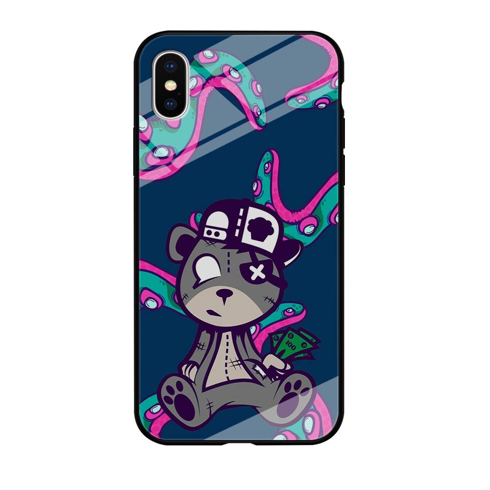 Gangsta Bear Need The Money iPhone X Case-Oxvistore