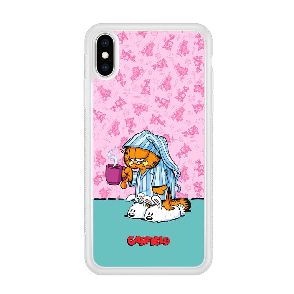 Garfield Bad Morning Vibes iPhone X Case-Oxvistore