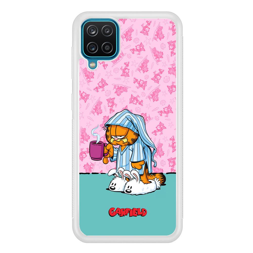 Garfield Bad Morning Vibes Samsung Galaxy A12 Case-Oxvistore