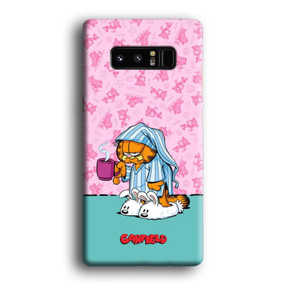 Garfield Bad Morning Vibes Samsung Galaxy Note 8 Case-Oxvistore