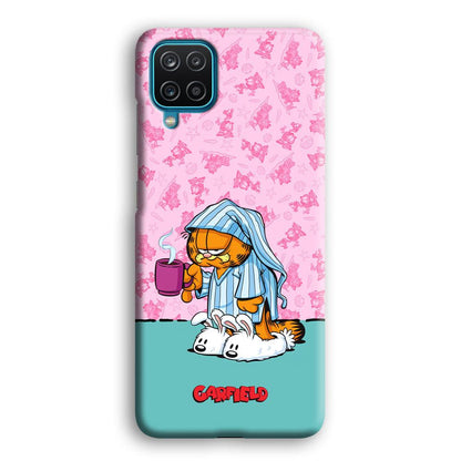 Garfield Bad Morning Vibes Samsung Galaxy A12 Case-Oxvistore