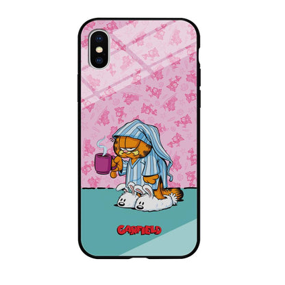 Garfield Bad Morning Vibes iPhone X Case-Oxvistore