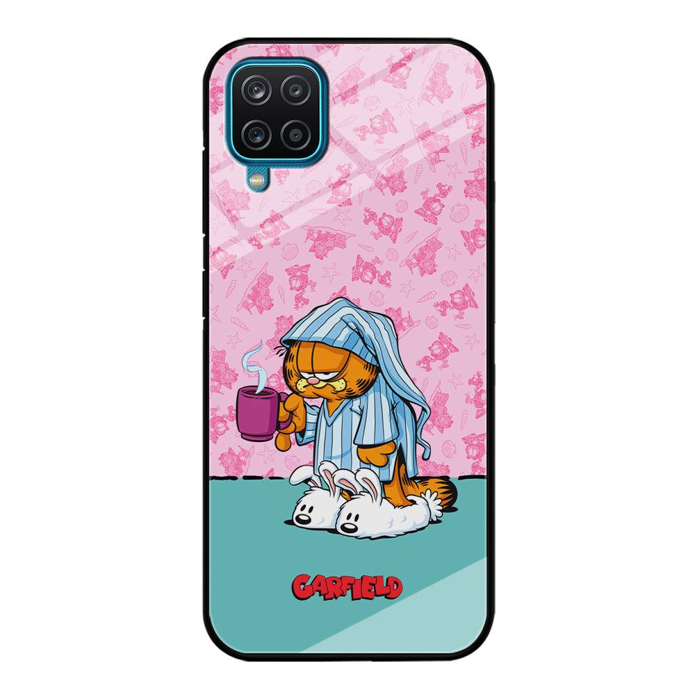 Garfield Bad Morning Vibes Samsung Galaxy A12 Case-Oxvistore