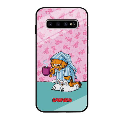 Garfield Bad Morning Vibes Samsung Galaxy S10 Plus Case-Oxvistore