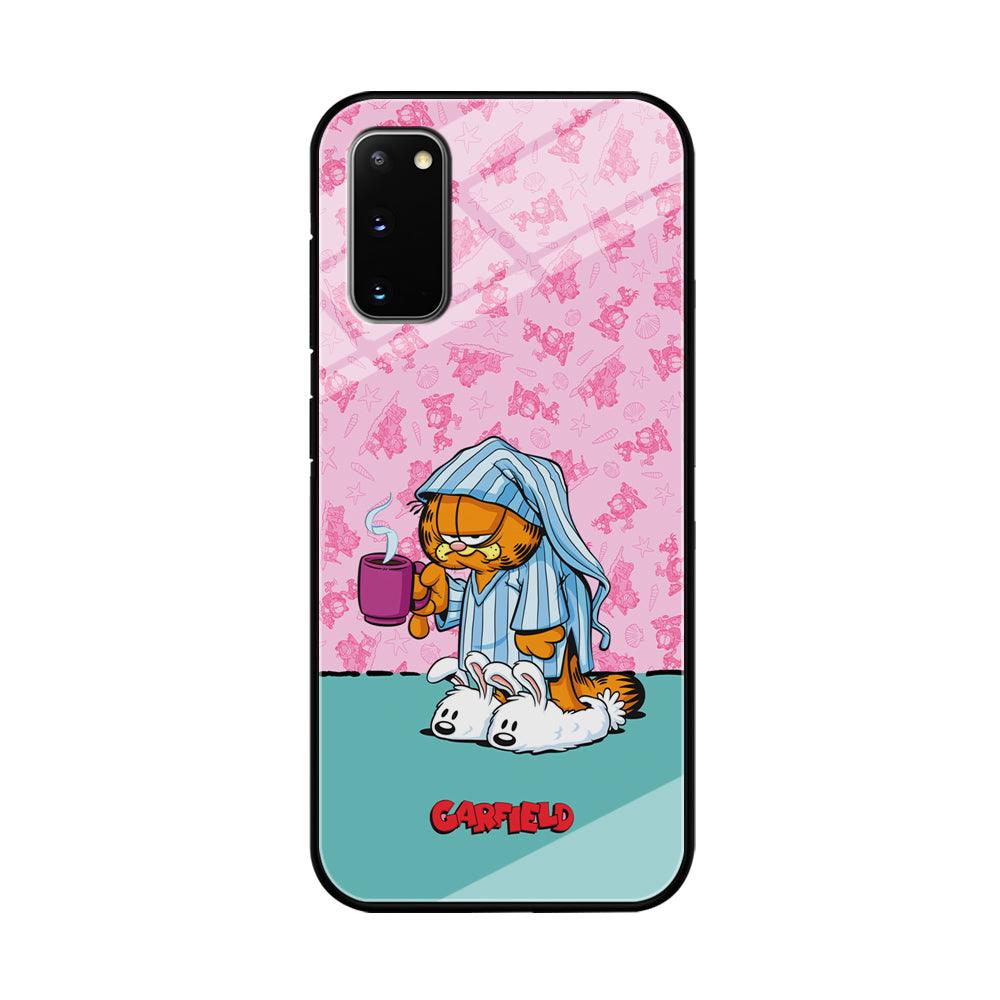 Garfield Bad Morning Vibes Samsung Galaxy S20 Case-Oxvistore