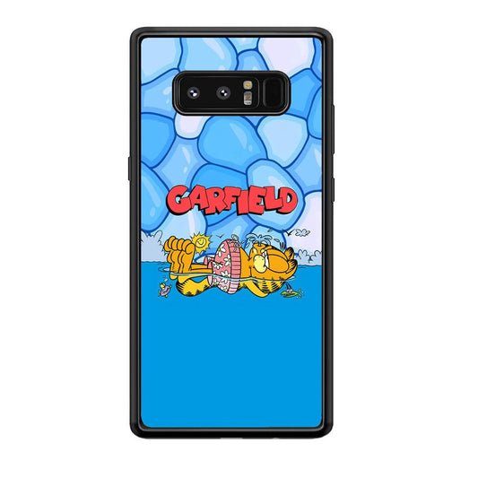 Garfield Swimming at Pool Samsung Galaxy Note 8 Case-Oxvistore