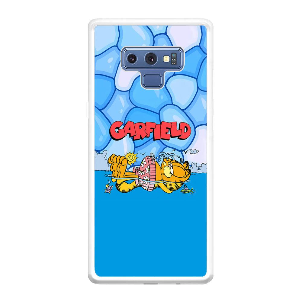 Garfield Swimming at Pool Samsung Galaxy Note 9 Case-Oxvistore