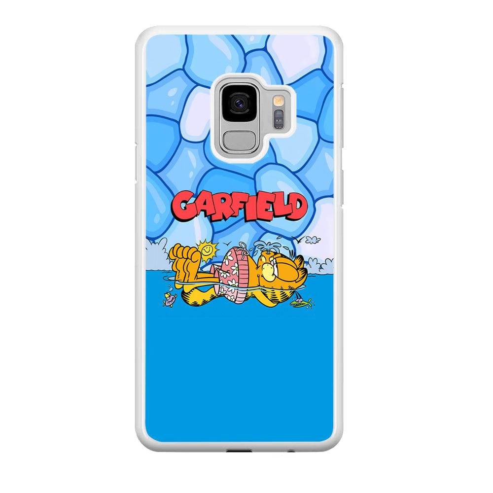 Garfield Swimming at Pool Samsung Galaxy S9 Case-Oxvistore