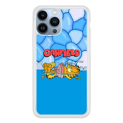 Garfield Swimming at Pool iPhone 15 Pro Max Case-Oxvistore