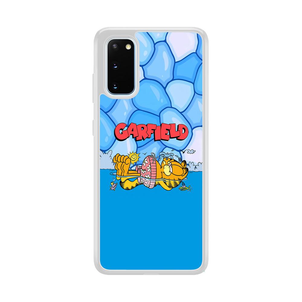 Garfield Swimming at Pool Samsung Galaxy S20 Case-Oxvistore