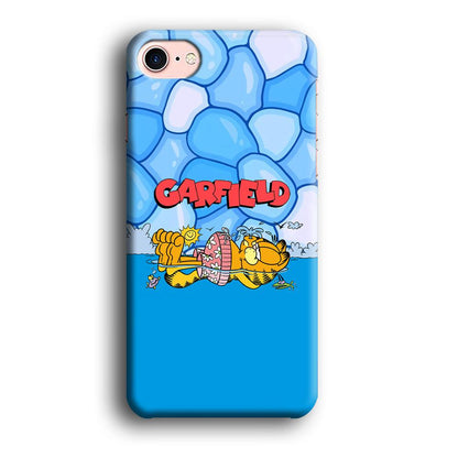 Garfield Swimming at Pool iPhone 8 Case-Oxvistore