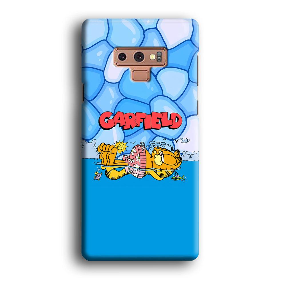 Garfield Swimming at Pool Samsung Galaxy Note 9 Case-Oxvistore