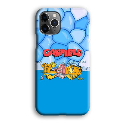 Garfield Swimming at Pool iPhone 12 Pro Case-Oxvistore